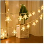 Led Star String Fairy Light-Golden - Image 2