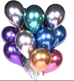 Metallic color balloons-10 pcs - Image 2