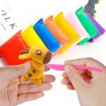 Baraky 12 Pcs Colors Air Dry Clay for Kids Non-Toxic Soft & Ultra Light Modeling Clay with Project Book, Accessories and Sculpting Tools, Perfect Creative Gift for Boys & Girls - Image 3