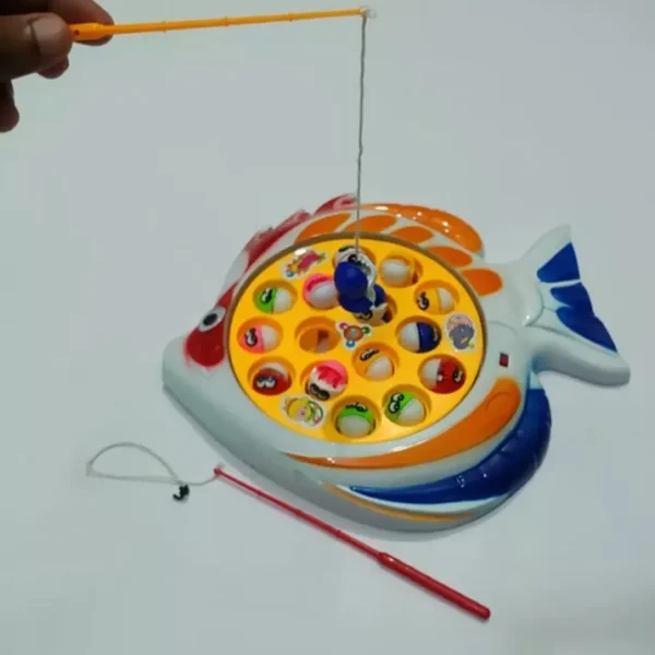 Fun Fishing Board Game Toy with Music for Kids (15 Fish)