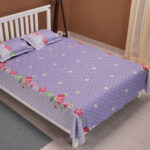 Bed Sheet Rose Reverie- (Purple) - Image 3